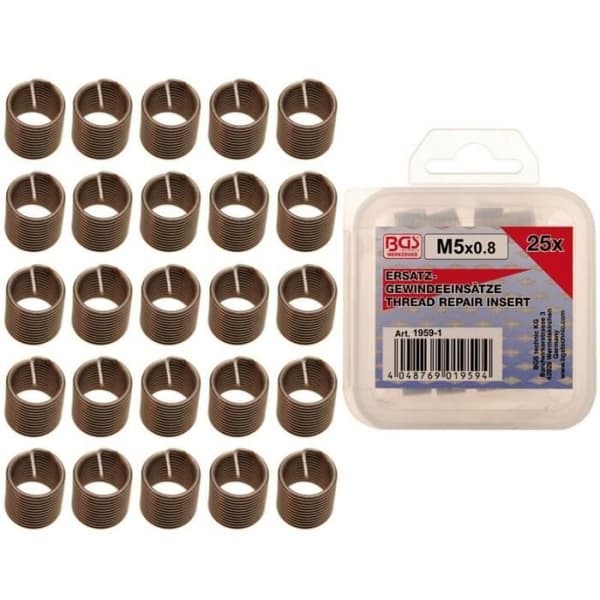 Gängade skär M5 x 0,8 mm 25 st