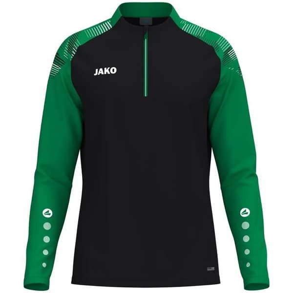 Jako Sonic halvzip-tröja - svart/grön