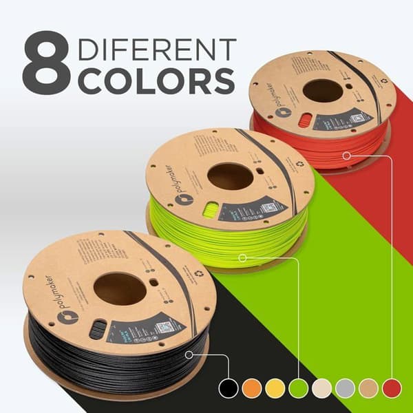 Polymaker PolyLite LW-PLA filament 1,75 mm 800 g vit - lätt