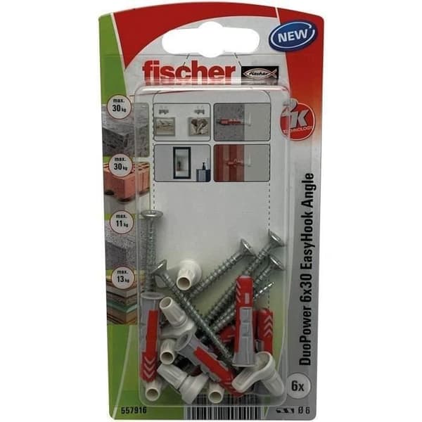 FISCHER Duopower 6x30 easyhook rak / 6 k ny