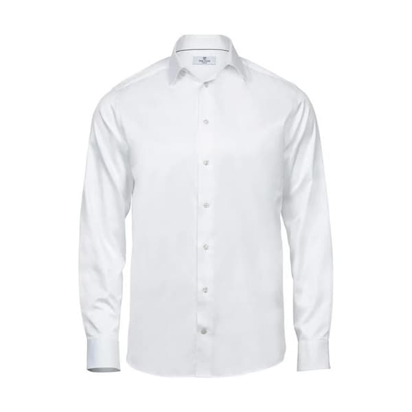Chemise Tee Jays Lyxig Komfort Passform - vit