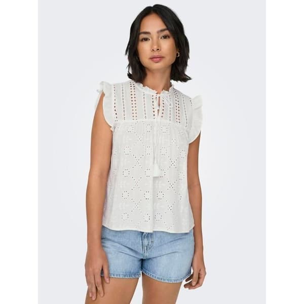 T-shirt dam Only Reva Life - cloud dancer