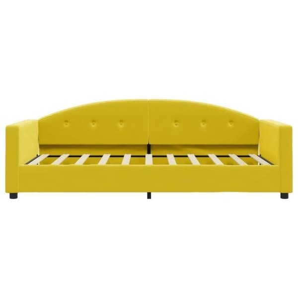 vidaXL Bäddsoffa gul 80x200 cm sammet 354134