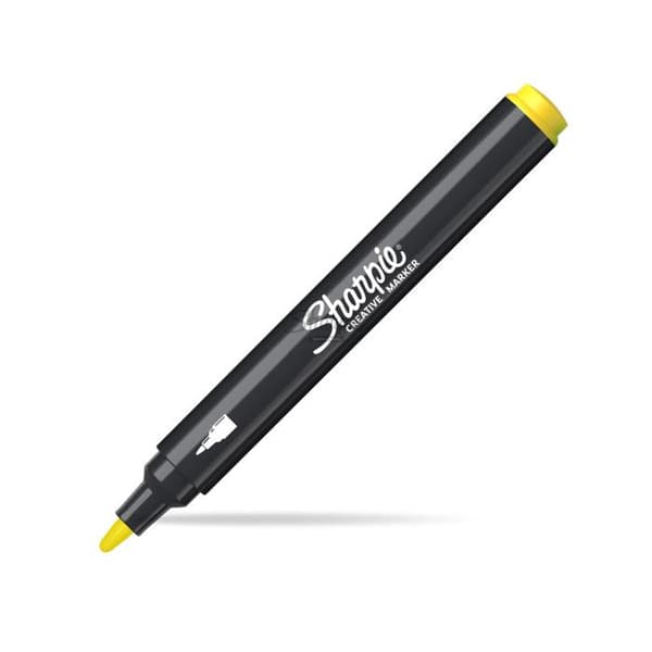 Sharpie Marker Gula Rundspets 2218063 - Vattenbaserat Bläck