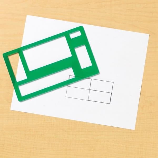 Stencil Kit - Lärmedel - LER5440 - 5 schabloner - Plast - För barn