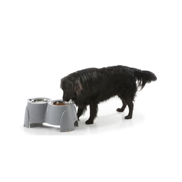 GAMELLE+STÖD ERGO MATSKÅL 18CM-GRÅ CH
