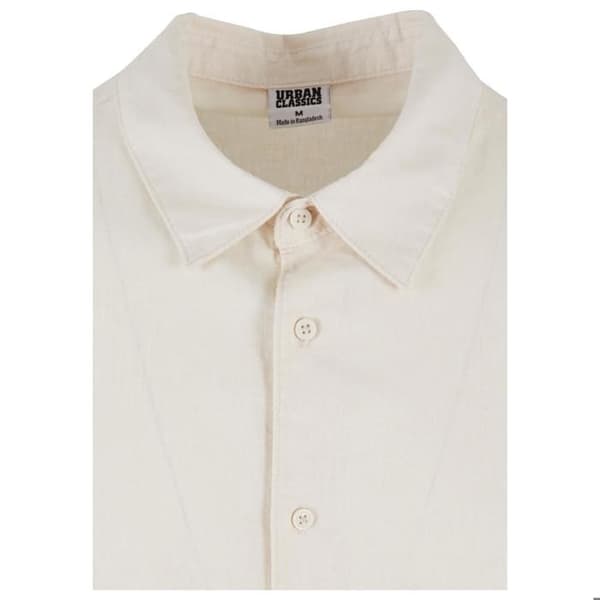 Urban Classics Boxy T-shirt i bomull och lin