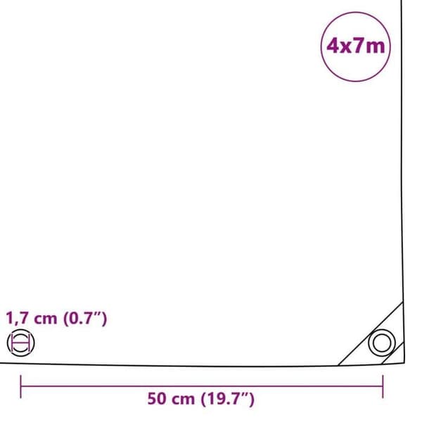 Skyddspresenning 650 g/m² 4x7 m
