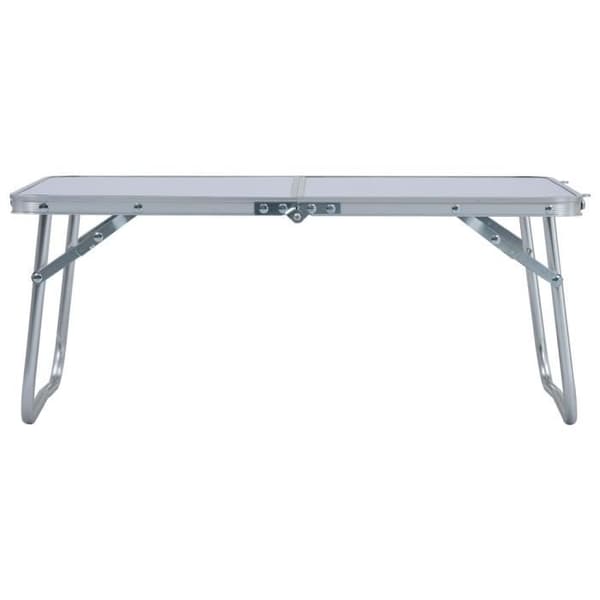 vidaXL Fällbart Campingbord Vit Aluminium 60x40 cm