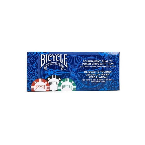 Stämningsspel Bicycle Pack med 100 pokerchips