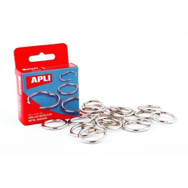 Metalliska Bindringar - APLI - 38 mm - För Scrapbooking - Grå