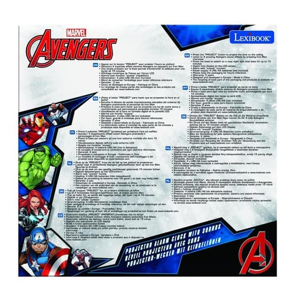 Avengers väckarklocka med Iron Man i 3D