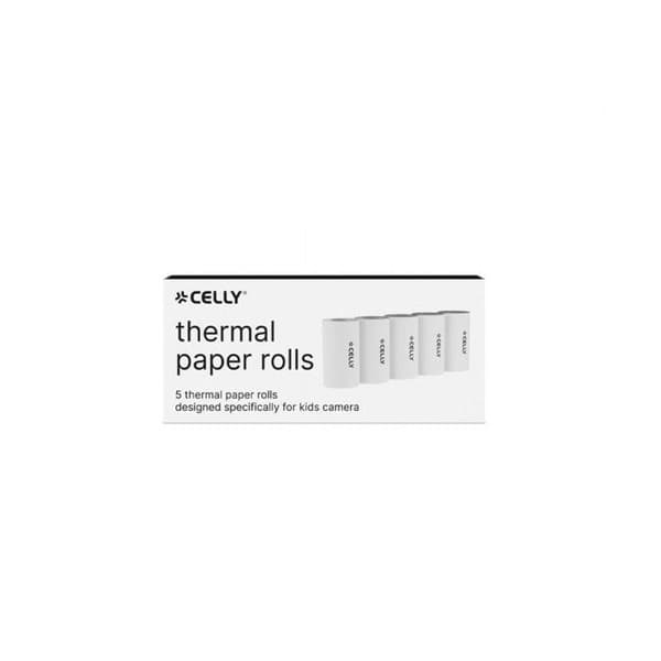 Termopapper - CELLY - för KIDSCAMPRINT - 35 mm - Pack 5 rullar - Svart och vit