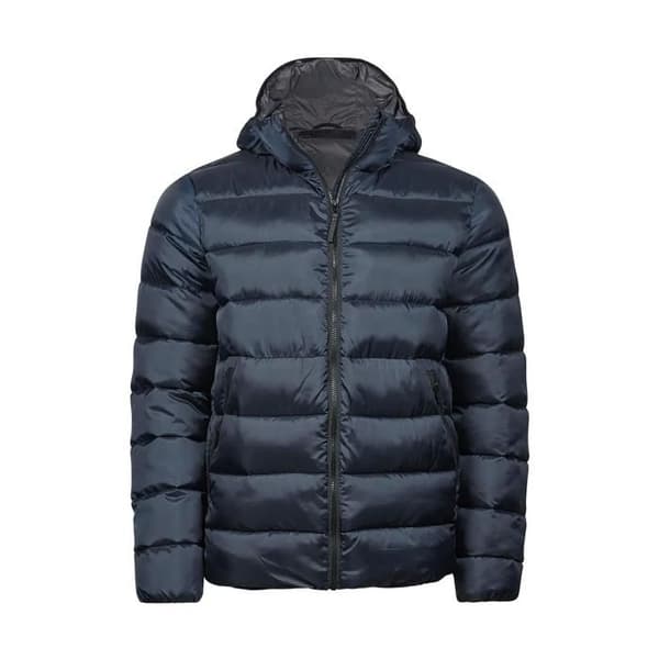 Täckjacka med huva Tee Jays Lite - marinblå