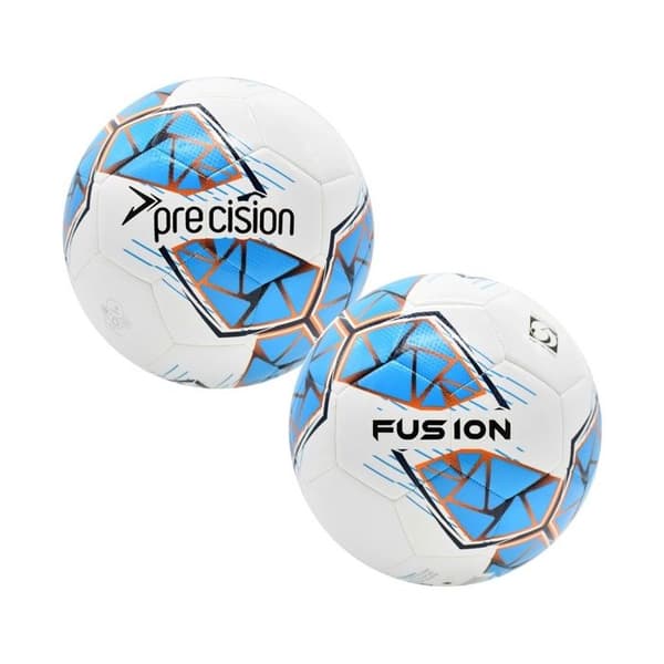 Träningsboll barn Precision Fusion FIFA Basic - vit/cyan/orange/grå