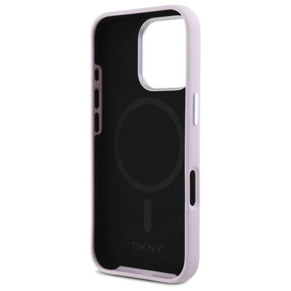 Mobilskal - DKNY - iPhone 16 Pro - Rosa - Flytande silikon - Rep-skydd
