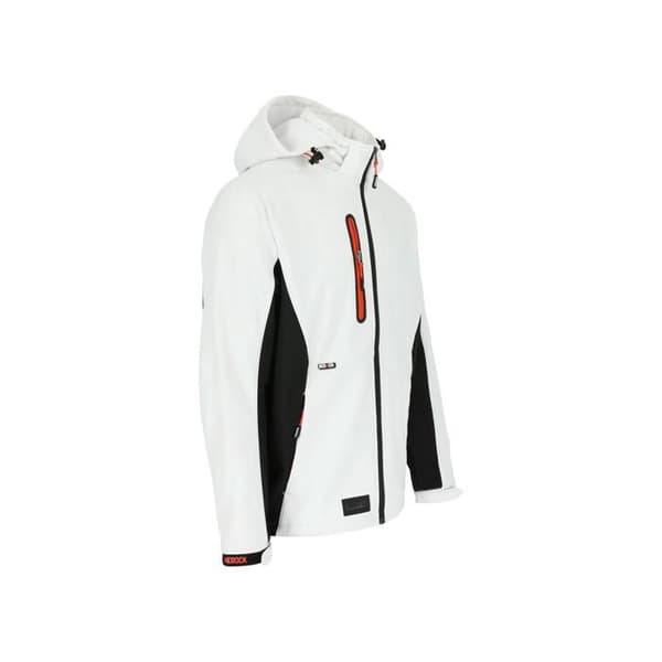 Softshell-jacka Herock Trystan - vit/svart