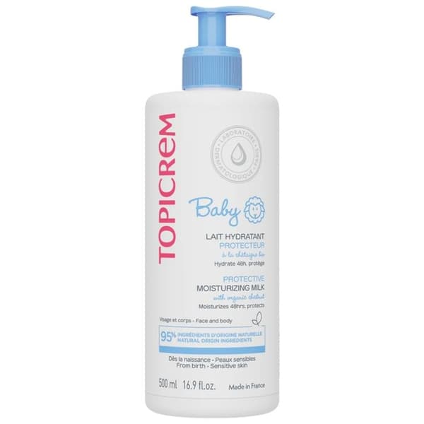 Topicrem Baby Moisturizing Protective Milk with Organic Chestnut 500 ml