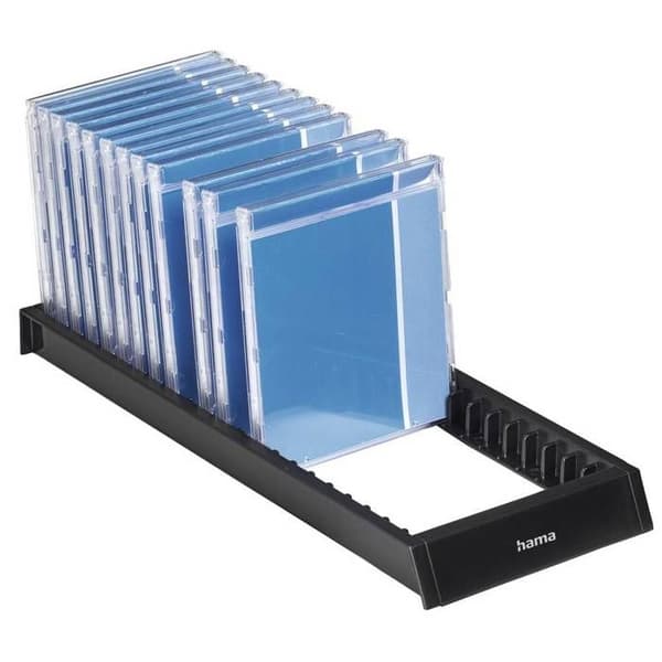 Stöd CD/DVD - CD Vändare - Svart - 22 CD - Plast - Halkfri