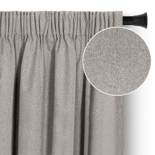 Mörkläggande gardin - RESTILO - Beige - 140 x 250 cm - 100% polyester