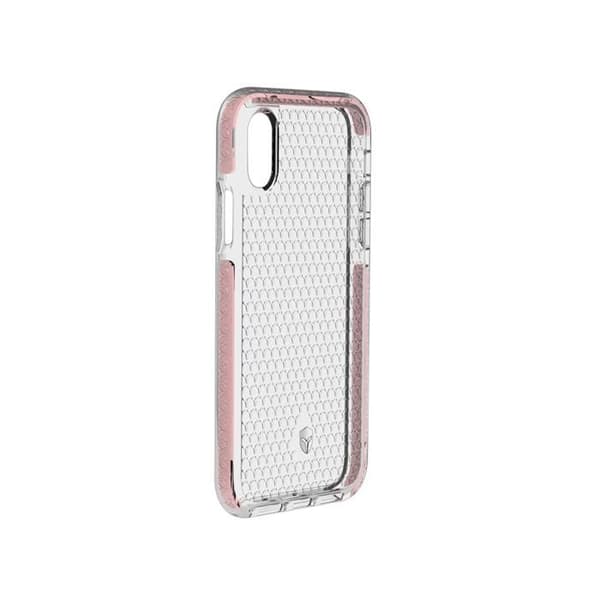 Skyddshölje - Force Case Life - iPhone X - Rosa - Lätt - Stöttålighet