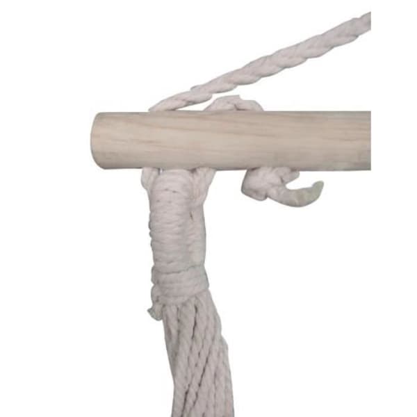 Hängmatta stol 100% bomull 100 x 80 cm beige
