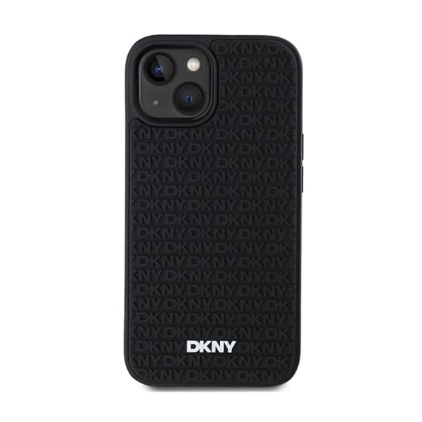 Smartphonefodral - DKNY - iPhone 15 Plus - 3D-gummi - Svart - Stötskydd
