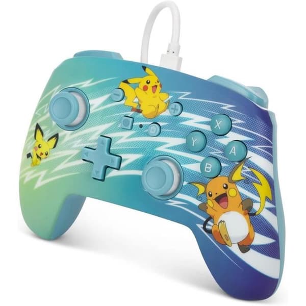 Kabelansluten handkontroll - POWER A - Nintendo Switch - Pikachu Evolution