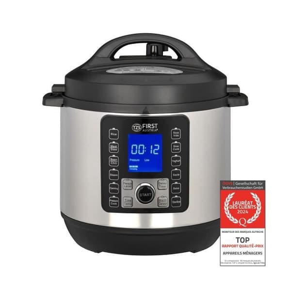 Elektrisk Kokk 6L - Multifunktionell, 1000W, Multikokare, Silver