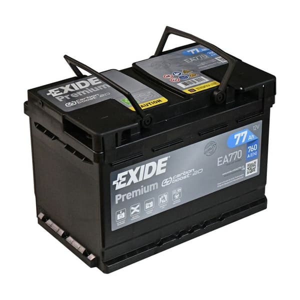 EXIDE PREMIUM EA770 BATTERI - L3 12V 77AH 760A +D