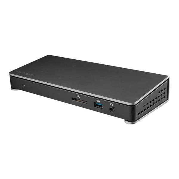 StarTech.com Thunderbolt 3 Dual Display 4K 60Hz dockningsstation för bärbar dator med SD-kortläsare (TB3DOCK2DPPU)