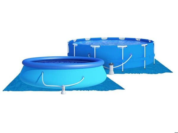 Universell skyddsduk för trädgårdspool 274 x 274 cm DM-111