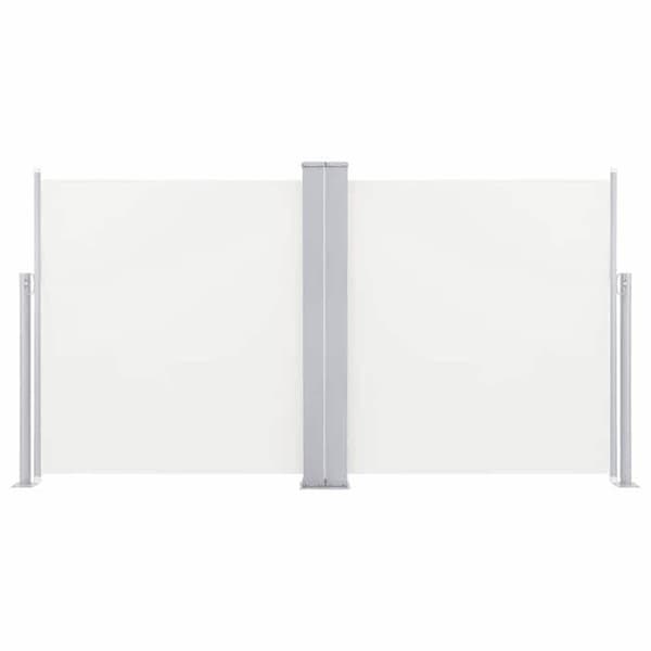 vidaXL Infällbar sidomarkiscreme 120 x 600 cm