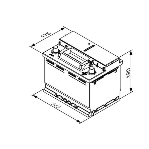 BOSCH Auto-batteri EFB S4E05 60Ah / 640A
