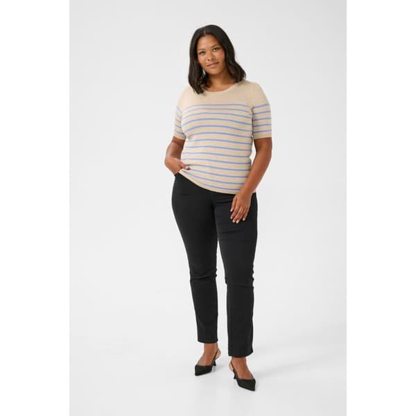 T-shirt randig dam KAFFE Curve Lizzy