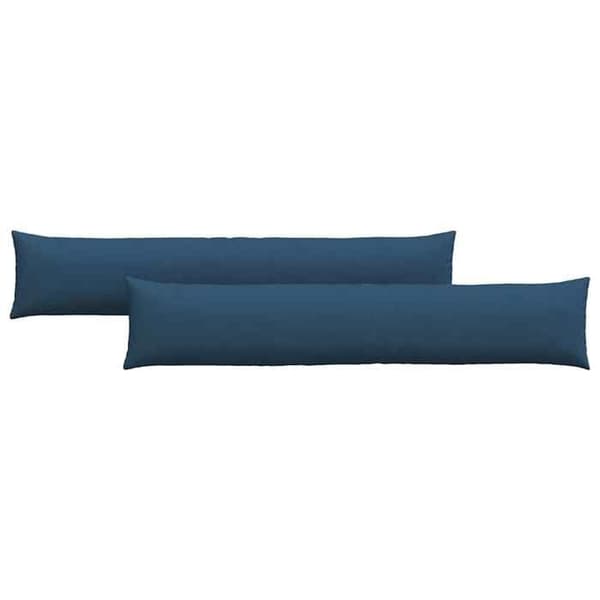 vidaXL Soffkuddar 2 st Blå 200 x 40 cm tyg 42013876