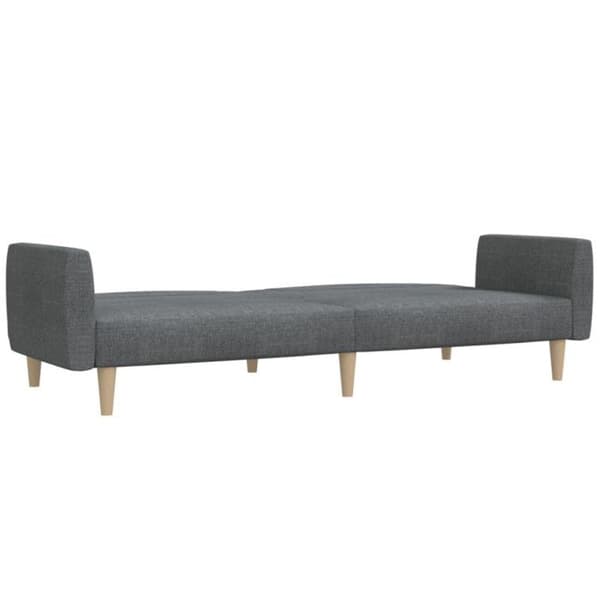 vidaXL 2-sits bäddsoffa ljusgrå tyg 375784