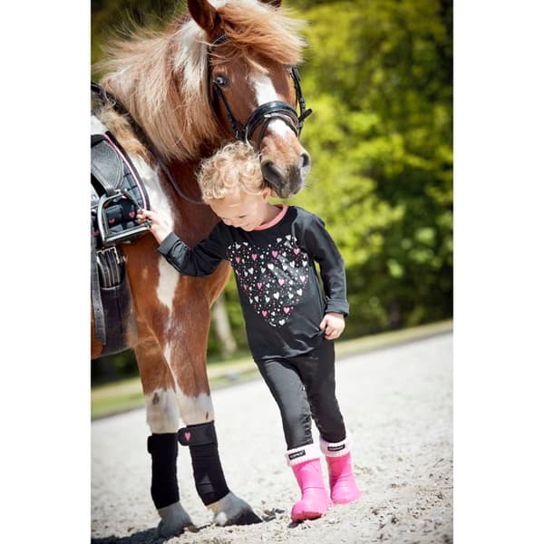 Ridskor babyflicka Equipage New Panda - rosa