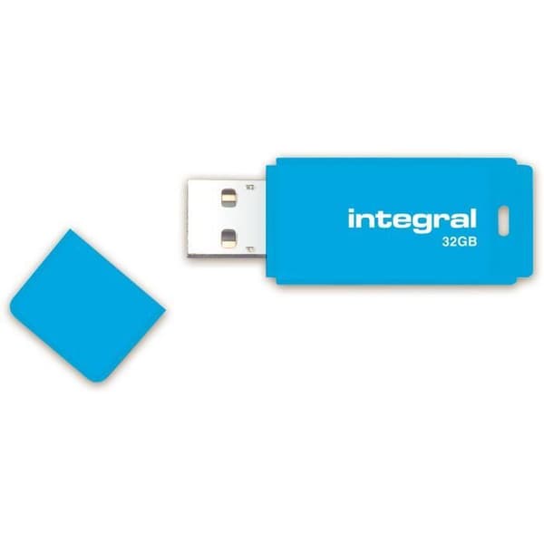 Integral USB-minne Neon 32GB Blå