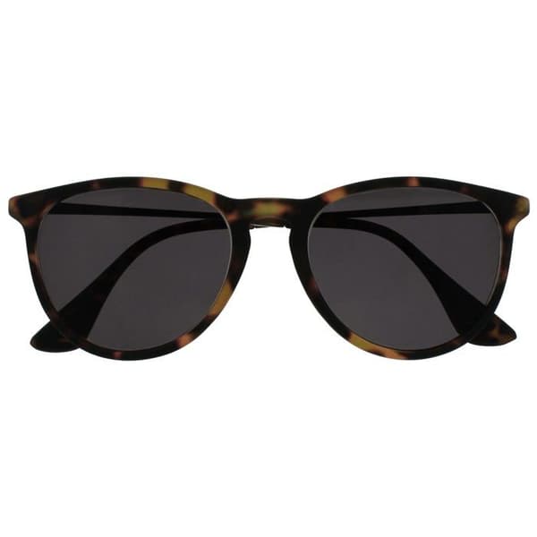 Sunglasses - Opulize - S96-2-000 - Oversized - UV400 - Silver brown rubber