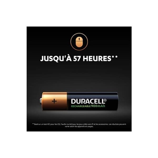 Duracell RCR AAA X2 900 MAH uppladdningsbart batteri
