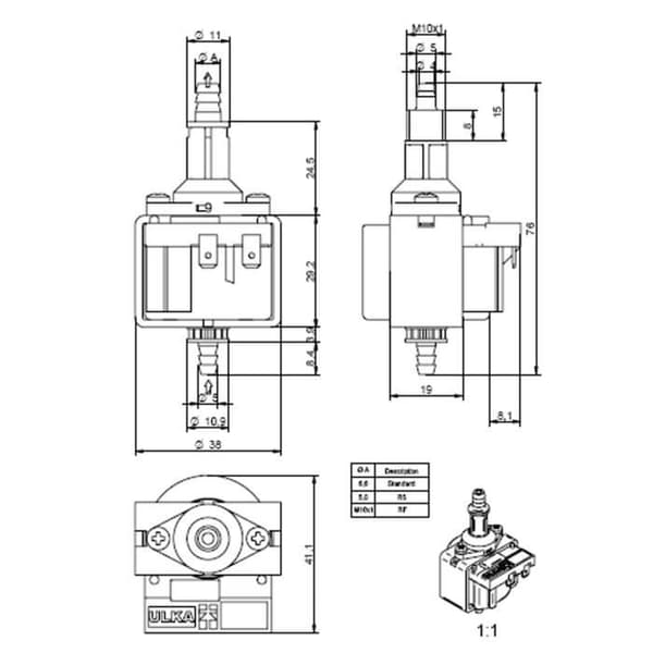 Pompe Ulka NME typ 4 (NME4) multimarques