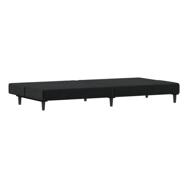 vidaXL 2-sits bäddsoffa Black Velvet 375735