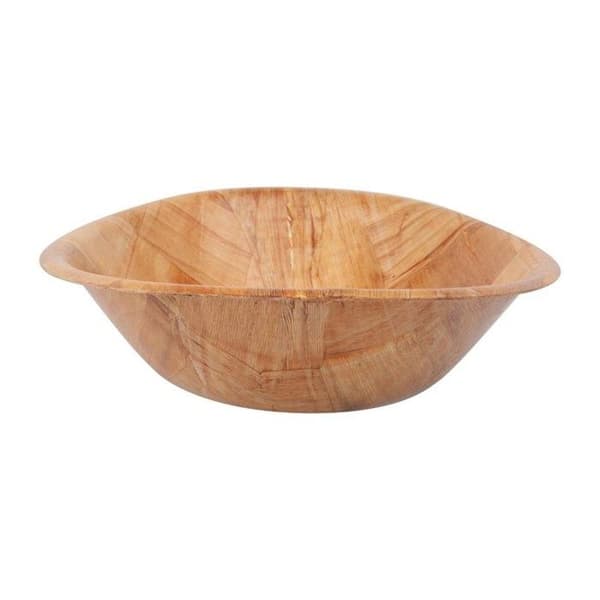 Stor oval skål i trä