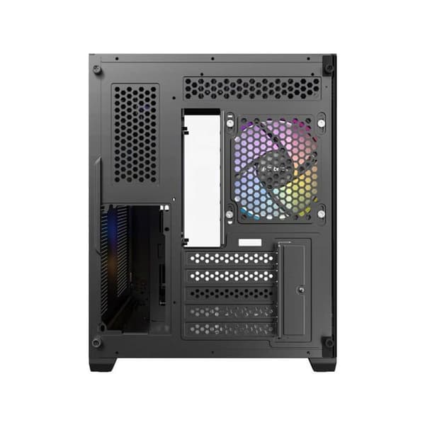 Mini Tower Chassi Micro-ATX - ANTEC - CX600M - Svart trä med RGB - USB 3.0 - USB Typ-C