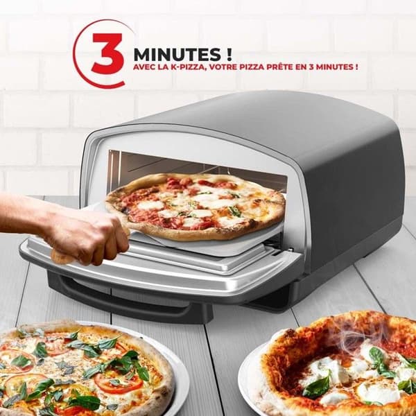 Pizzaugn - KITCHENCOOK - K-PIZZA - 2000 W - Upp till 450°C - 12 program