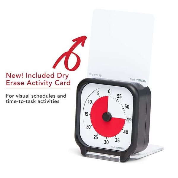 Visuell Timer - TIME TIMER - Time Timer Pocket - Nedräkning 60 min - Bärbar - Röd
