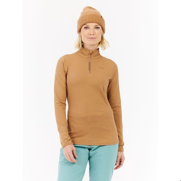 Damsouspull 1/4 zip Protest Refabriz - teddy brown