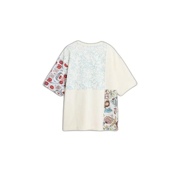 Blommönstrad t-shirt med utskärning Desigual