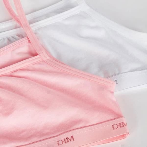 Paket med 2 flickunderkläder i stretchbomull Les Pockets Ecodim